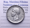 NL* VEIII Italia 5 Lire ARGENTO AQUILOTTO 1928 RARA * 1 rosetta come da foto