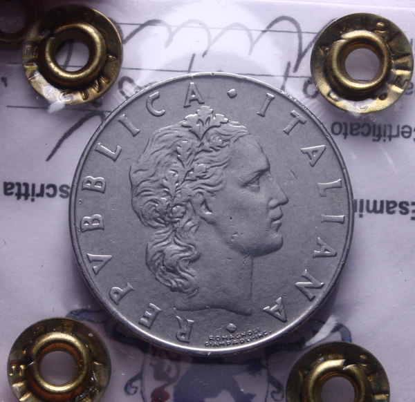 NL* ITALIA Repubblica 50 LIRE VULCANO 1961 QFDC Perizia Filisina Massimo