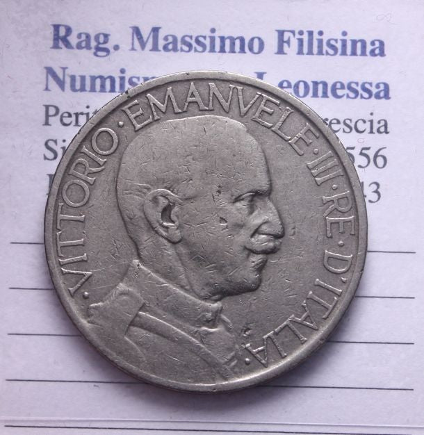 NL* VEIII  BUONO 2 LIRE FASCIO 1926 RARO OTTIMA Conservazione vedi foto *2