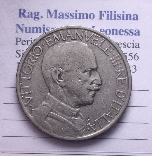 NL* VEIII  BUONO 2 LIRE FASCIO 1926 RARO OTTIMA Conservazione vedi foto *2
