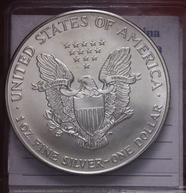 NL* STATI UNITI 1 DOLLARO ARGENTO 1994 1 ONCIA OZ ARGENTO PURO Liberty Walking
