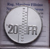 NL* SVIZZERA CONFEDERAZIONE 20 Franchi Argento 1992 KURZ PROOF