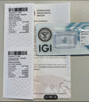 NL* DIAMANTE NATURALE Certificato IGI 0.36 CARATI Colore G VVS2 TRIPLA Excellent