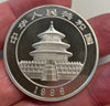 NL* CINA CHINA 10 YUAN 1996 1 ONCIA ARGENTO PURO Serie PANDA  1 OZ B. UNC