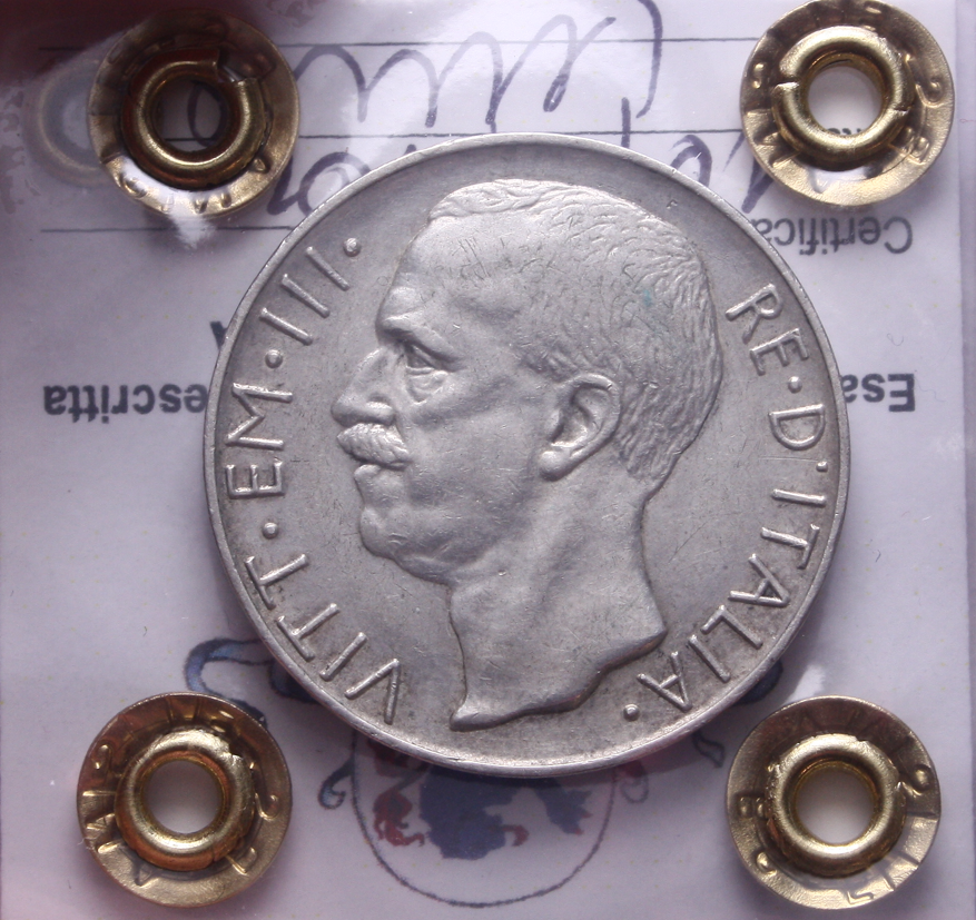NL* VEIII 10 LIRE Argento BIGA 1926 RARO BB Perizia Filisina Massimo