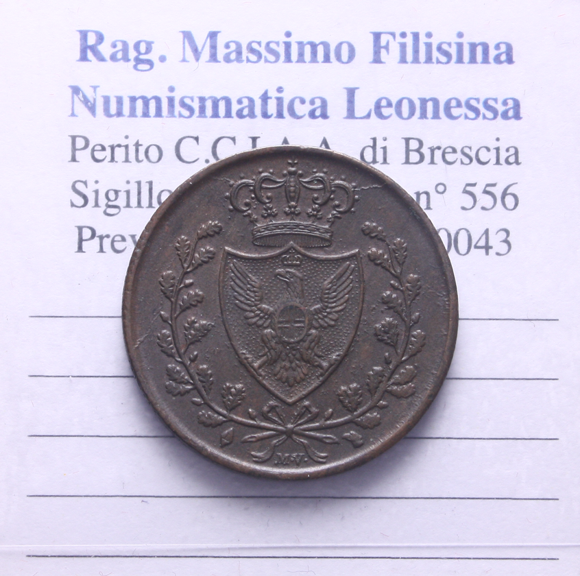NL* SAVOIA CARLO FELICE 3 CENTESIMI Rame 1826 TORINO come da foto