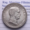 NL* VEIII Italia 2 LIRE ARGENT0 1915 QUADRIGA BRIOSA ottima come da foto