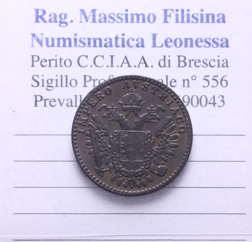 NL* LOMBARDO VENETO 3 CENTESIMI 1852 ZECCA DI MILANO ottima conservazione