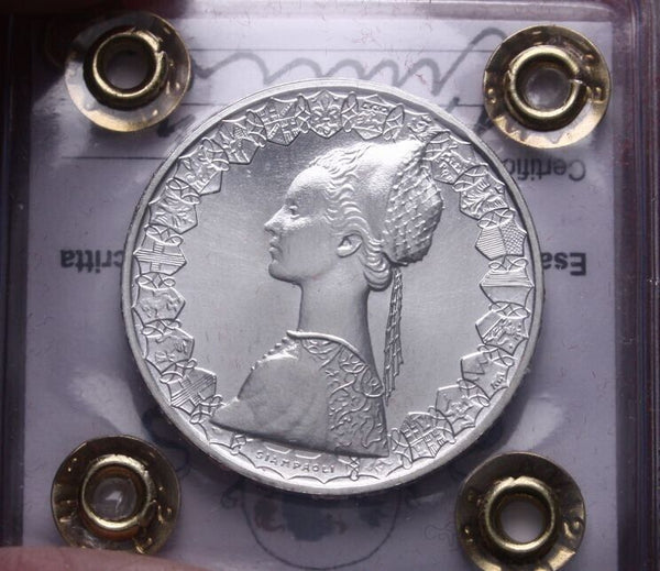 EN* ITALY 500 Lire Silver 3 Caravels 1996 UNCIRCULATED UNC Filisina expertise