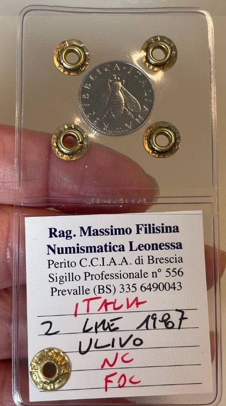 NL* ITALIA Repubblica 2 LIRE ULIVO 1987 NC FDC Perizia Filisina Massimo