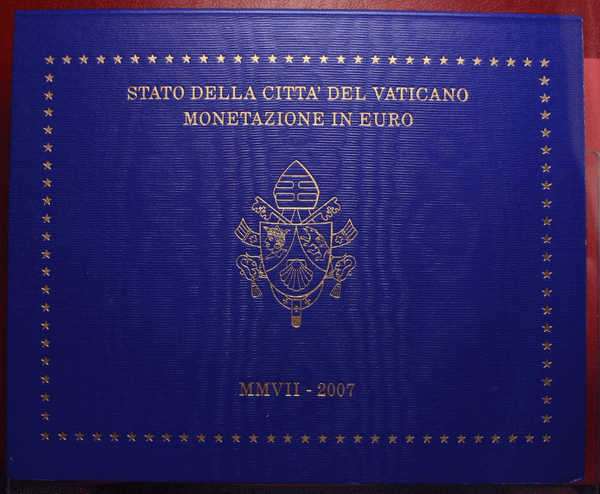 NL* CITTA'  Vaticano Papa BENEDETTO XVI 2007 Divisionale 8 Valori FDC set Zecca