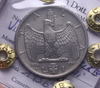 NL* VEIII 1 LIRA IMPERO 1936 XIV RARA SPL Perizia Castagna Cesare
