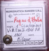NL* VEII 1 CENTESIMO RAME 1861 MILANO FDC Perizia Ranieri Bologna