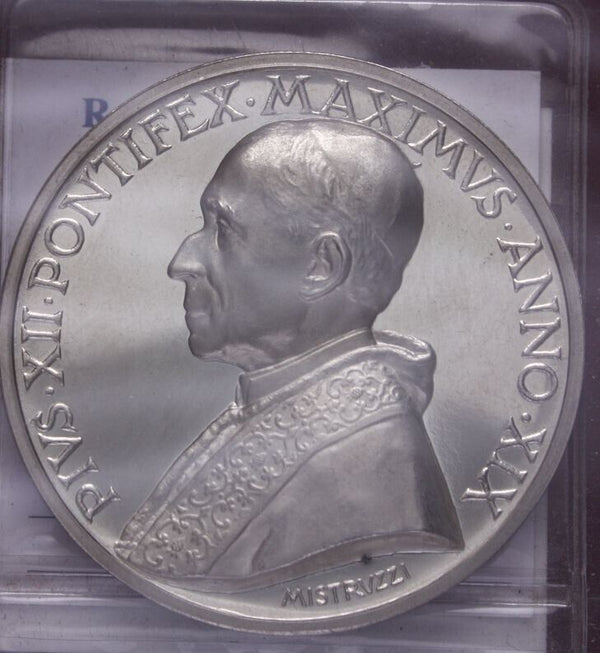 EN* ROME PIUS XII Annual Silver Medal 1957 XIX INNOCENT XI