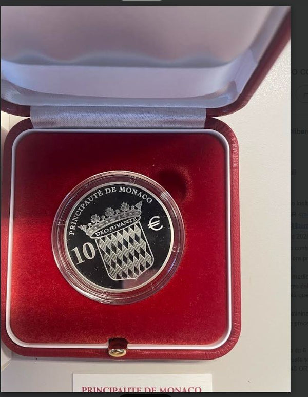 NL* PRINCIPATO  MONACO 10 Euro ARGENTO 2012 HONORE II 1612 RARO PROOF set Zecca