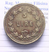 NL* PESO MONETALE PER SCUDO 5 LIRE ITALIANE GR. 25,00 come da foto