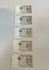 NL* ITALIA Lotto 5 banconote 1000 LIRE 1982 MARCO POLO FDS