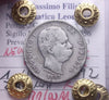 NL* UMBERTO I 1 Lira ARGENTO 1892 MOLTO RARA R2 MB/QBB Perizia Filisina Massimo