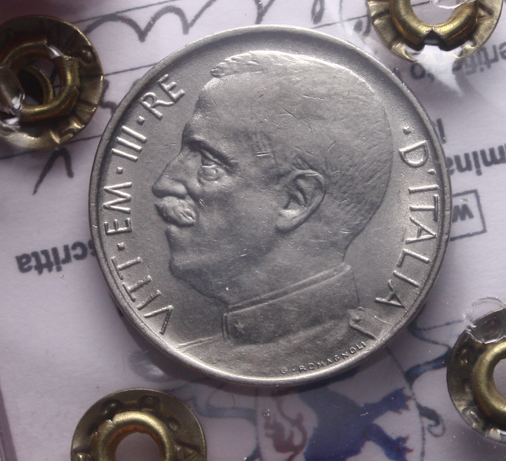 NL* VEIII ITALIA 50 CENTESIMI LEONI 1920 Liscio QFDC Perizia Filisina Massimo