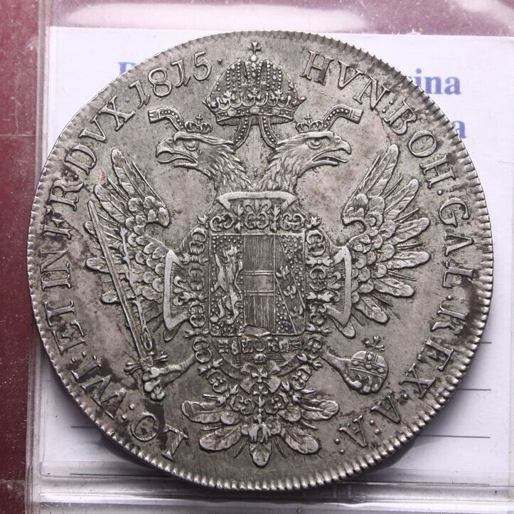 NL* AUSTRIA BOEMIA FRANCESCO I TALLERO ARGENTO 1815 C Zecca Praga super conserv