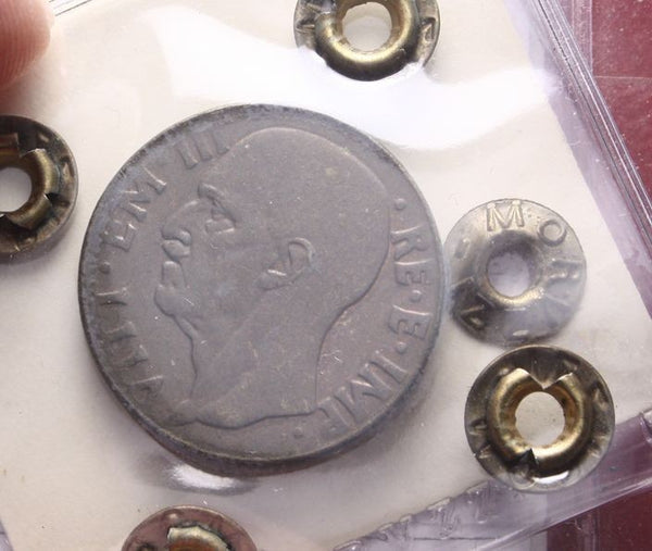 NL* VEIII ITALIA 10 CENTESIMI IMPERO 1943 XXI M.SPL Perizia MORUZZI UMBERTO