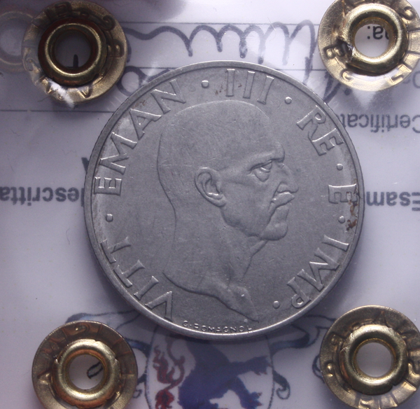 NL* VEIII 50 CENTESIMI IMPERO 1939 XVII ANTIMAGNETICA QFDC Perizia Filisina