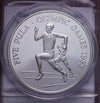 NL* BOTSWANA 5 PULA 1988 ARGENTO Silver OLYMPIC GAMES PROOF IN OBLO' PROTETTIVO