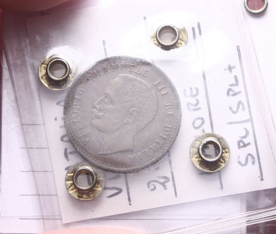 NL* VEIII RE D'ITALIA 2 CENTESIMI VALORE 1907 MOLTO RARA SPL/SPL+ Perizia Paier