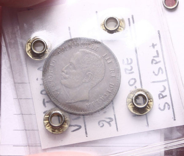 NL* VEIII RE D'ITALIA 2 CENTESIMI VALORE 1907 MOLTO RARA SPL/SPL+ Perizia Paier