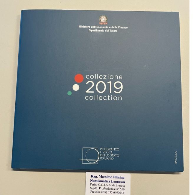 NL* ITALIA Divisionale 2019 9 Valori IN EURO FDC Set zecca -DA 2 EURO A 1 CENT