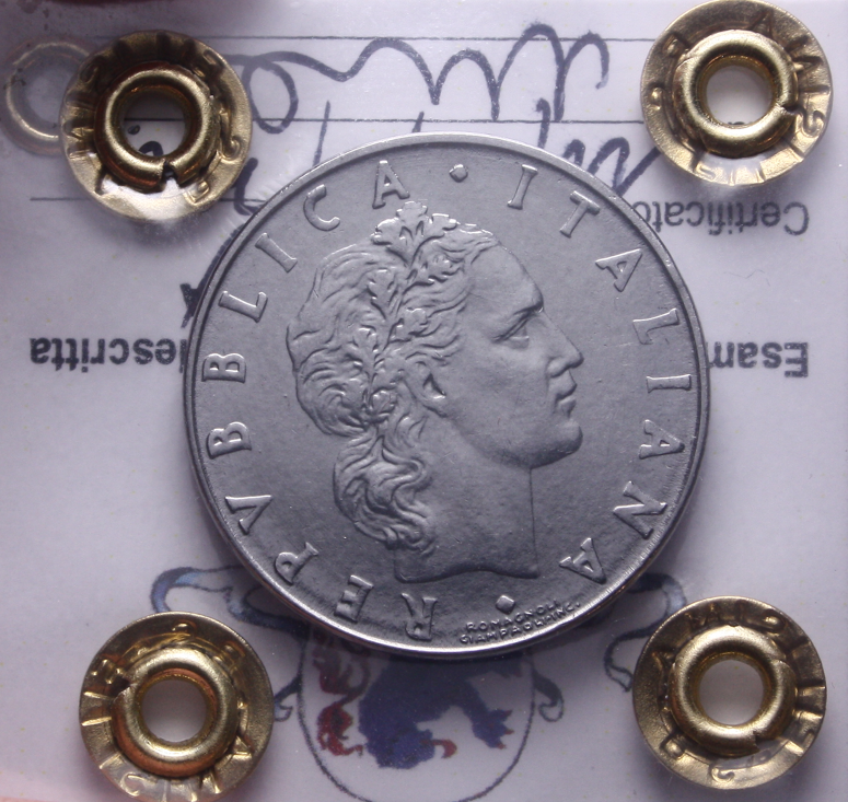 NL* Italia Repubblica 50 LIRE VULCANO 1962 QFDC Perizia Filisina Massimo