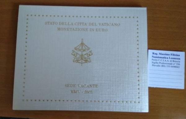 NL* Citta' del Vaticano SEDE VACANTE 2005 Divisionale 8 Valori FDC set ZECCA