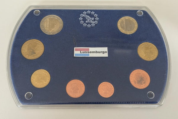 NL* LUSSEMBURGO EURO COINS SET 2002 8 Valori dal 2 EURO-1 CENT FDC set come foto
