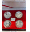 NL* CHINA CINA Silver Set 1990 Figure Storiche 4 pezzi da 5 YUAN ARGENTO PROOF