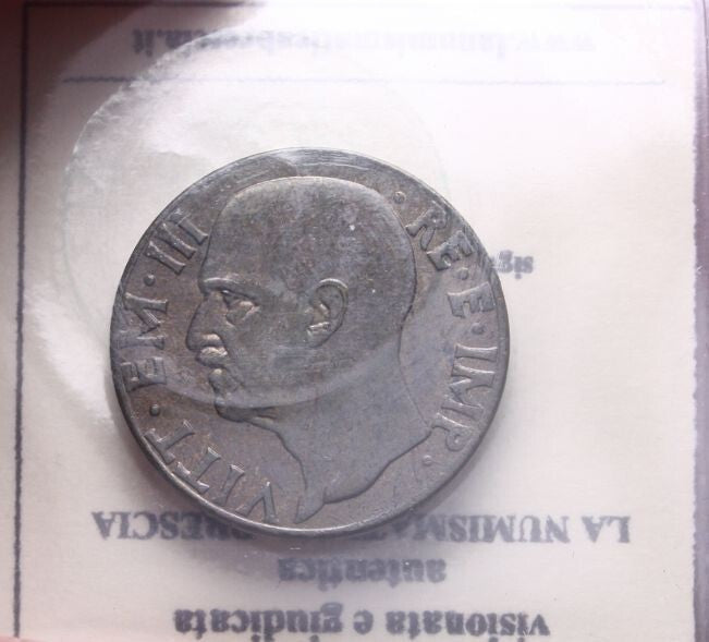 NL* VEIII Italia 10 CENTESIMI IMPERO 1942 XX FDC Cartellino Manfredini Paolo