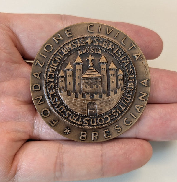NL* BRESCIA Medaglia Bronzo FONDAZIONE CIVILTA' BRESCIA opus Medici