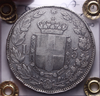 NL* UMBERTO I 5 LIRE Argento 1879 ROMA MB COLPETTI Perizia Filisina Massimo