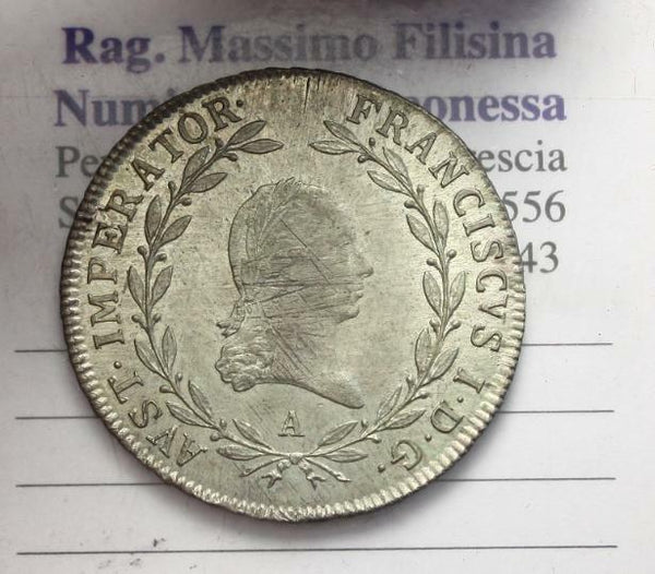 NL * Austria Ferdinand I Habsburg Lorraine 20 Kreuzer silver 1810 Vienna superb