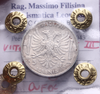 NL* VEIII ALBANIA 5 LEK Argento 1939 XVII QFDC Perizia Filisina Massimo
