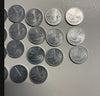 NL*Italia Repubblica 1 LIRA CORNUCOPIA 1957 lotto composto da 22 pezzi come foto