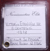 NL*VEIII Italia 5 CENTESIMI PRORA 1918 QFDC RAME ROSSO Perizia NUMISMATICA ELITE