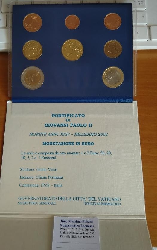 NL* CITTA'  Vaticano Papa GIOVANNI PAOLO II 2002 Divisionale 8 Valori FDC set