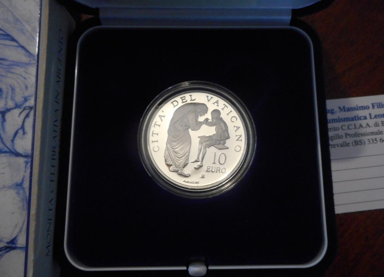 NL* VATICANO 10 Euro Argento 2007 GIORNATA MISSIONARIA MONDIALE Proof FS set