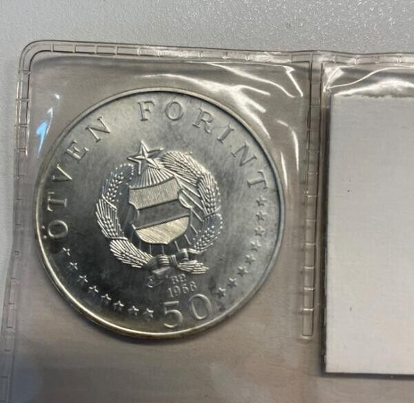 EN* HUNGARY HUNGARY 100 + 50 FORINT Silver SET 1966 SEMMELWEIS FDC Unc