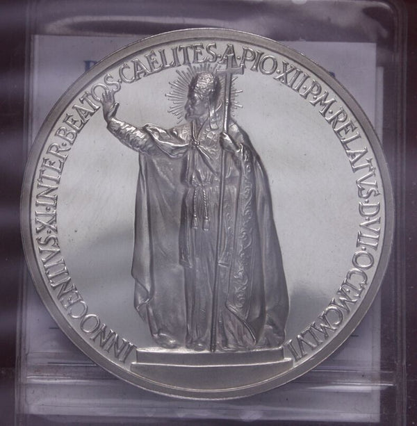 EN* ROME PIUS XII Annual Silver Medal 1957 XIX INNOCENT XI