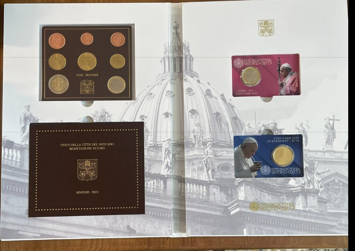 NL*CITTA' DEL VATICANO PAPA FRANCESCO Volume Numismatico 2023 IX DIVIS +COINCARD