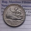 NL* ROMA CITTA' DEL VATICANO Papa PIO XI 5 Lire ARGENTO 1932 eccellente