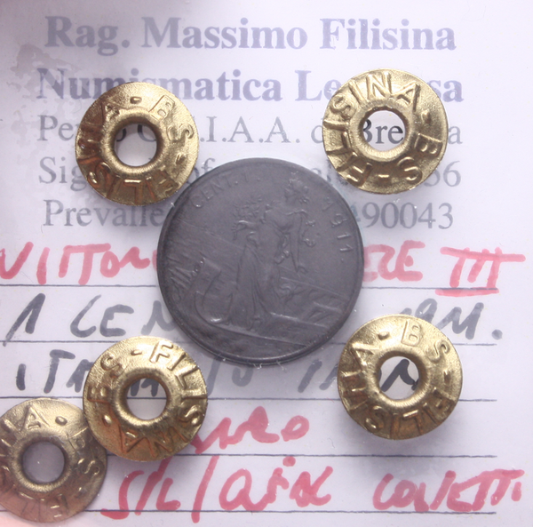 NL* VEIII Italia 1 CENTESIMO PRORA 1911 RARA SPL/QFDC colpetti Perizia Filisina