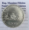 NL* ITALIA 500 Lire Argento 3 Caravelle 1989 FIOR DI CONIO FDC da Divisionale