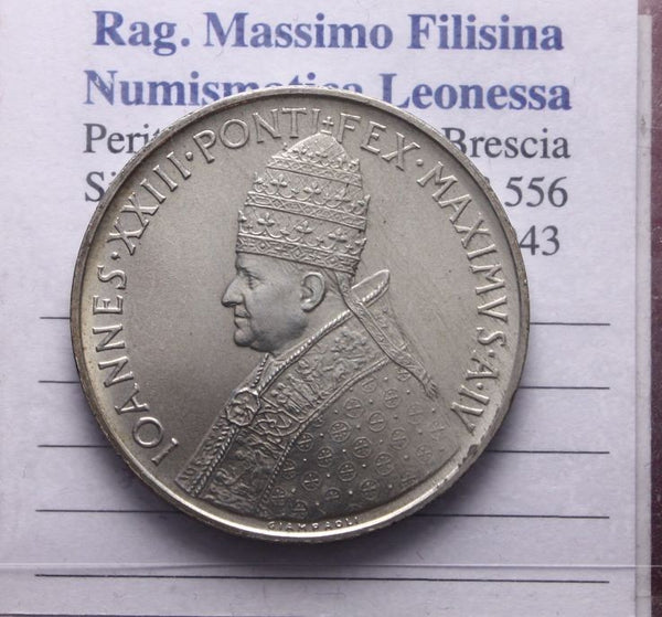 NL* Città del Vaticano GIOVANNI XXIII 500 Lire Argento 1962 CONCILIO ECUMENICO